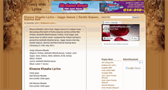 Desktop Screenshot of poetrywithlyrics.com